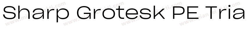 Sharp Grotesk PE Trial Light 24字体转换
